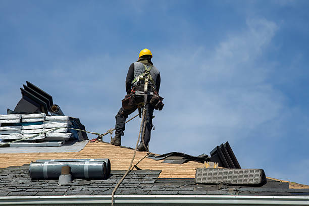 Professional Roof Replacement technician working in Portland, ME